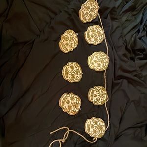 !Gold and White Skull Garland!